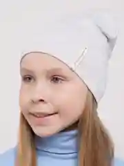Серый шапка детская двухслойная