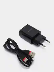 Черный сетевое зарядное устройство для Type-C, СЗУ, 1USB, 2.1A, Borofone, зарядка тпси