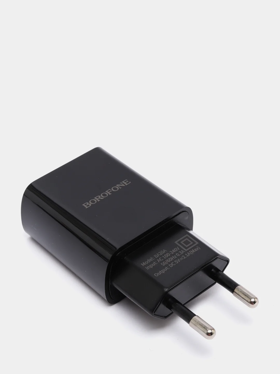Белый сетевое зарядное устройство для Type-C, СЗУ, 1USB, 2.1A, Borofone, зарядка тпси
