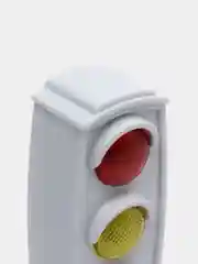 Белый светофор на батарейках, свет и звук.