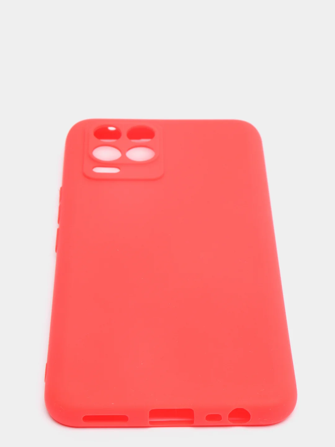 Красный чехол для Realme C21, Realme  7,  Realme  C11 / C20, матовый силиконовый