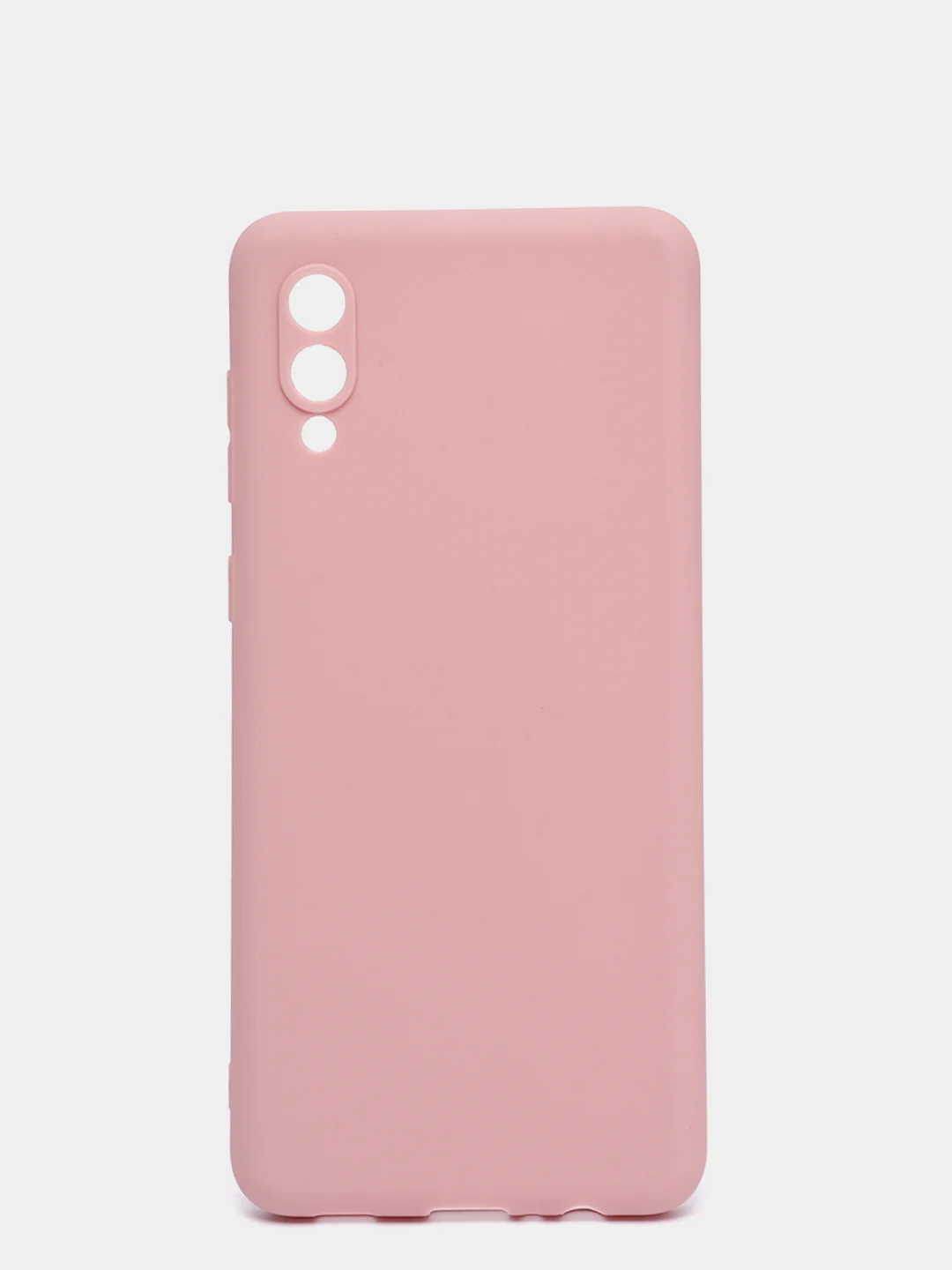 Коралловый меланж чехол силиконовый на Samsung Galaxy A02 (Самсунг Галакси А02), цветной, матовый