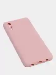 Коралловый меланж чехол силиконовый на Samsung Galaxy A02 (Самсунг Галакси А02), цветной, матовый