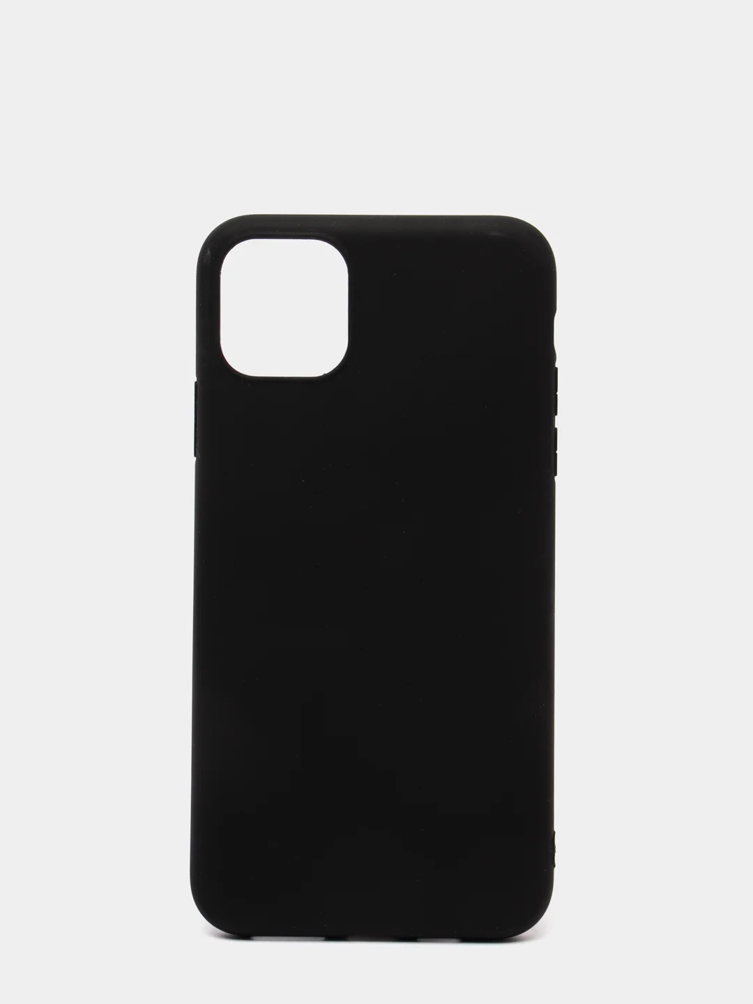 Черный чехол для Apple iPhone 11 Pro Max силиконовый, матовый, однотонный