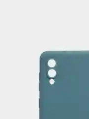 Зелёный хаки чехол силиконовый на Samsung Galaxy A02 (Самсунг Галакси А02), цветной, матовый