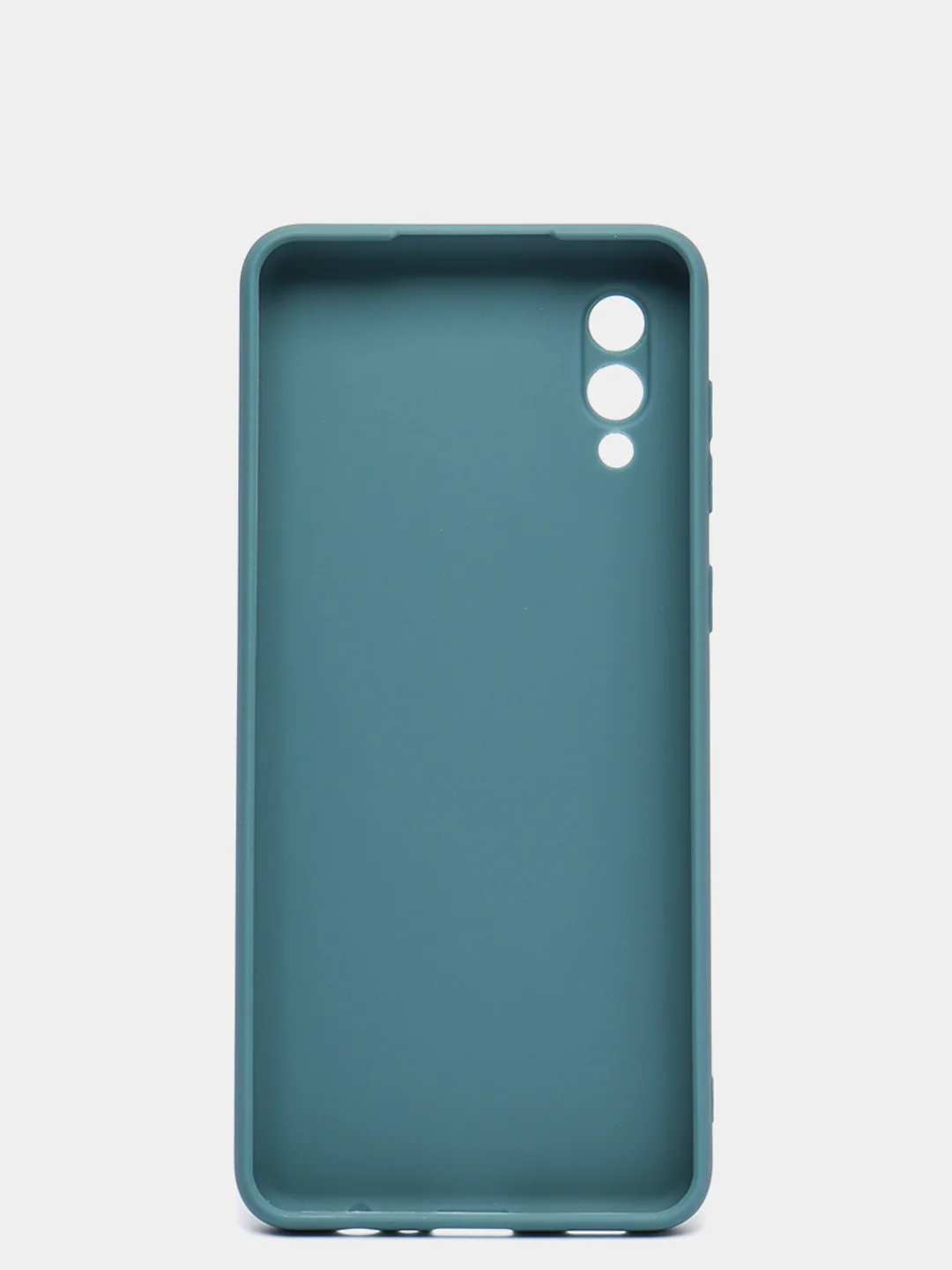 Зелёный хаки чехол силиконовый на Samsung Galaxy A02 (Самсунг Галакси А02), цветной, матовый