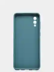 Зелёный хаки чехол силиконовый на Samsung Galaxy A02 (Самсунг Галакси А02), цветной, матовый