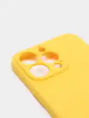 Желтый чехол iPhone 11 14 13 12 Pro Mini Plus XR 7 8 SE 2020 силиконовый (Айфон ХР Про Мини Плюс)