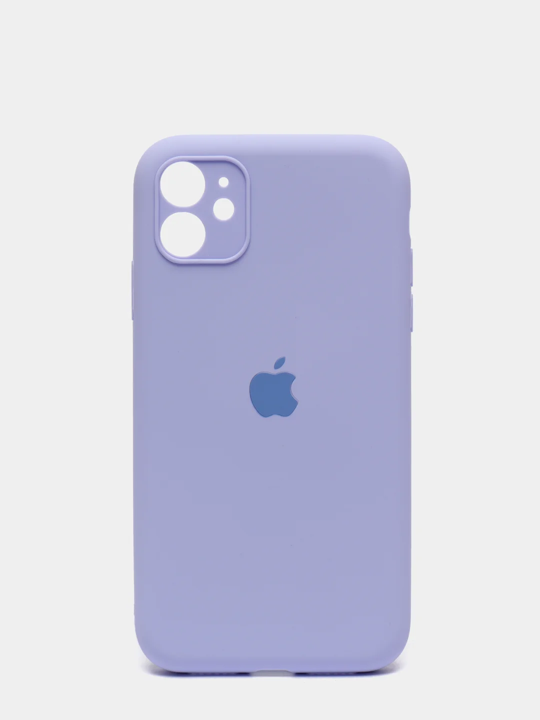 Лавандовый чехол Silicone Case для iPhone 13 /11/12/12 ProMax с защитой камеры с бархатной подкладкой