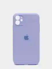 Лавандовый чехол Silicone Case для iPhone 13 /11/12/12 ProMax с защитой камеры с бархатной подкладкой