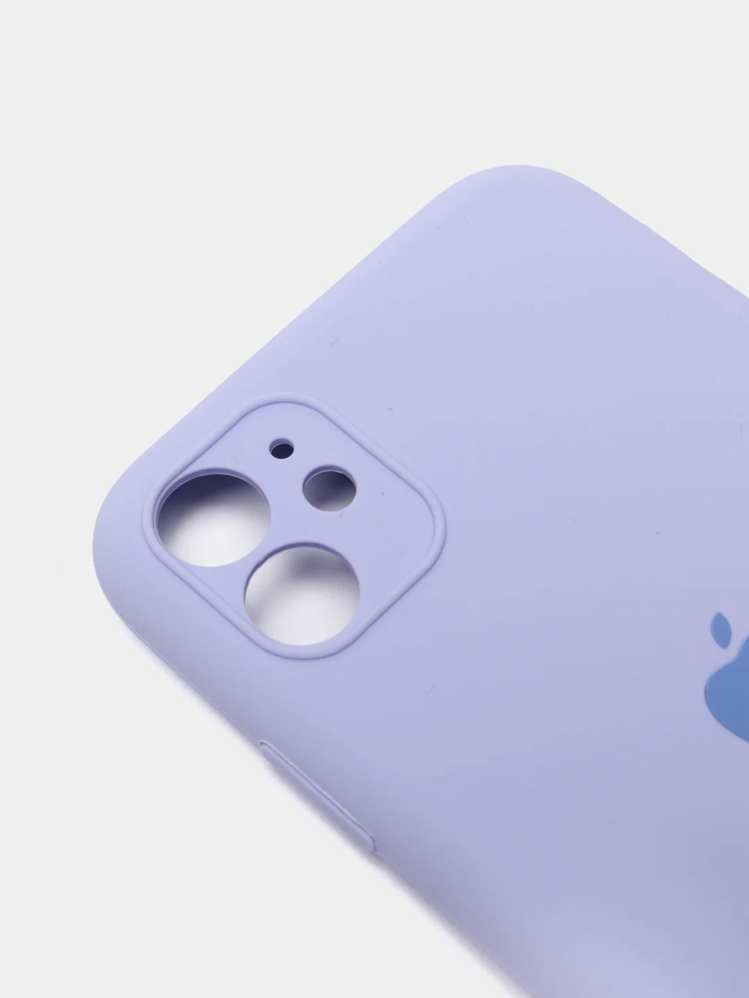 Лавандовый чехол Silicone Case для iPhone 13 /11/12/12 ProMax с защитой камеры с бархатной подкладкой