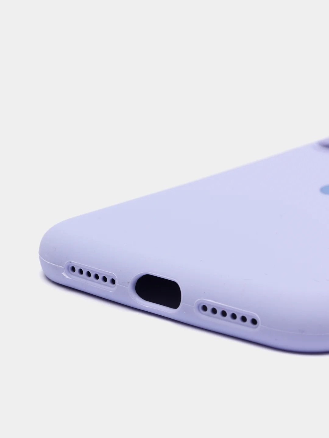 Лавандовый чехол Silicone Case для iPhone 13 /11/12/12 ProMax с защитой камеры с бархатной подкладкой