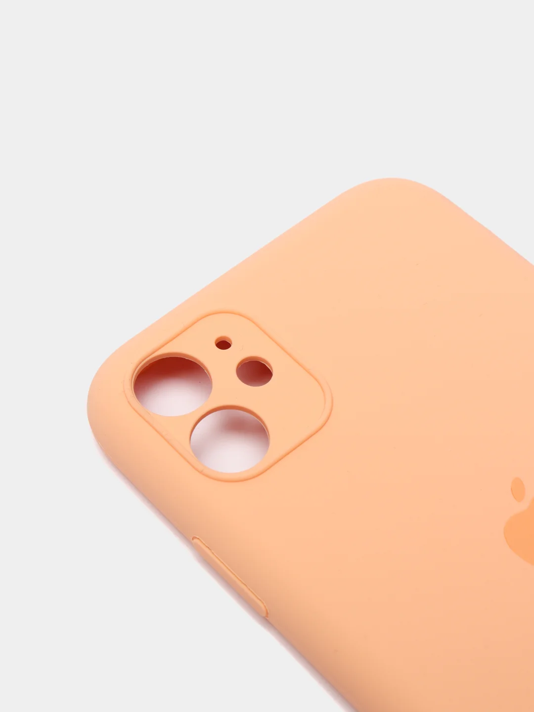 Кремовый чехол Silicone Case для iPhone 13 /11/12/12 ProMax с защитой камеры с бархатной подкладкой
