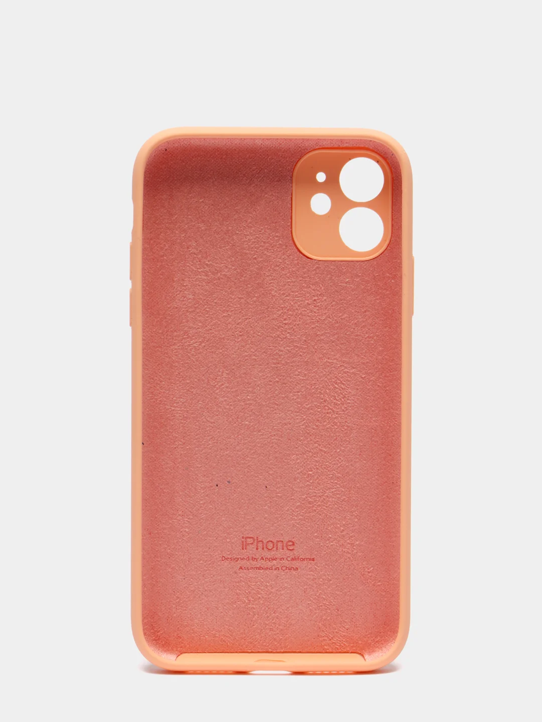 Кремовый чехол Silicone Case для iPhone 13 /11/12/12 ProMax с защитой камеры с бархатной подкладкой