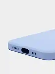 Голубой чехол iPhone 11 13 12 Pro Mini силиконовый ( Айфон Про Мини )