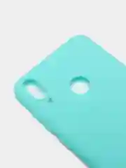 Бирюзовый чехол Huawei Honor 8C, Хуавей Хонор 8С силиконовый цветной матовый