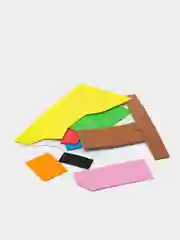 Небесно-голубой объемная, стикерная аппликация, 3D, 18*25см