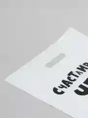 Пакет подарочный полиэтиленовый с приколами "Счастливого чего там у тебя" 31 х 40 см, 2 шт