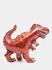 Коричневый шар динозавр фольгированный, с клапаном