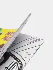 Желтый большая раскраска по номерам "Черепашки-ниндзя" с прописями, А4