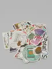 Стикеры "Наука", 50 шт, наклейки, химия, пробирки