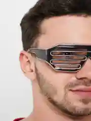Белый светящиеся (led) очки светодиодные, двухцветные