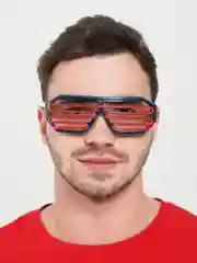 Аметистовый светящиеся (led) очки светодиодные, двухцветные