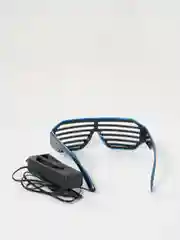 Аметистовый светящиеся (led) очки светодиодные, двухцветные