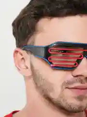 Аметистовый светящиеся (led) очки светодиодные, двухцветные