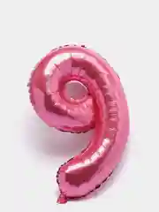 Розовый воздушный шар "Цифры", 3 размера, 10 цветов