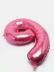 Розовый воздушный шар "Цифры", 3 размера, 10 цветов