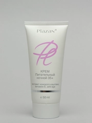 Крем "Ночной" Питательный с Витамином Е, 35+, Plazan, 50 mL