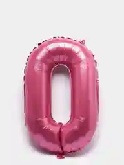Розовый воздушный шар "Цифры", 3 размера, 10 цветов