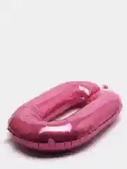 Розовый воздушный шар "Цифры", 3 размера, 10 цветов