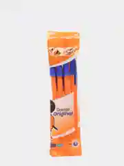 Ручка шариковая BIC Orange Fine, синяя, тонкое письмо, оранжевый корпус, 4 штуки