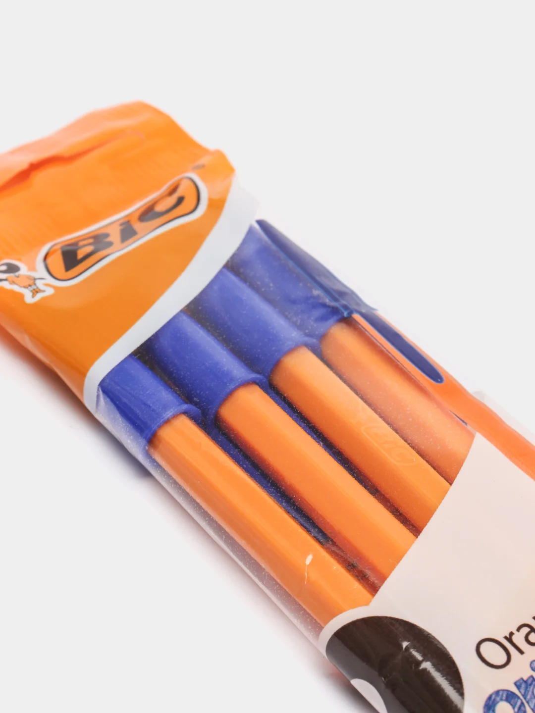 Ручка шариковая BIC Orange Fine, синяя, тонкое письмо, оранжевый корпус, 4 штуки