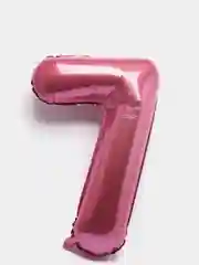 Розовый воздушный шар "Цифры", 3 размера, 10 цветов