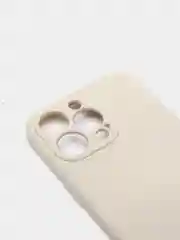 Белый чехол iPhone 13 Pro Max, силиконовый на айфон про макс