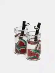Красный подвеска "Коктейль", 2 штуки