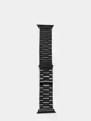 Черный ремешок для Apple Watch стальной браслет для 3, 4, 5, 6, 7, SE на 38 / 42 / 40 / 44