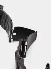 Черный ремешок для Apple Watch стальной браслет для 3, 4, 5, 6, 7, SE на 38 / 42 / 40 / 44