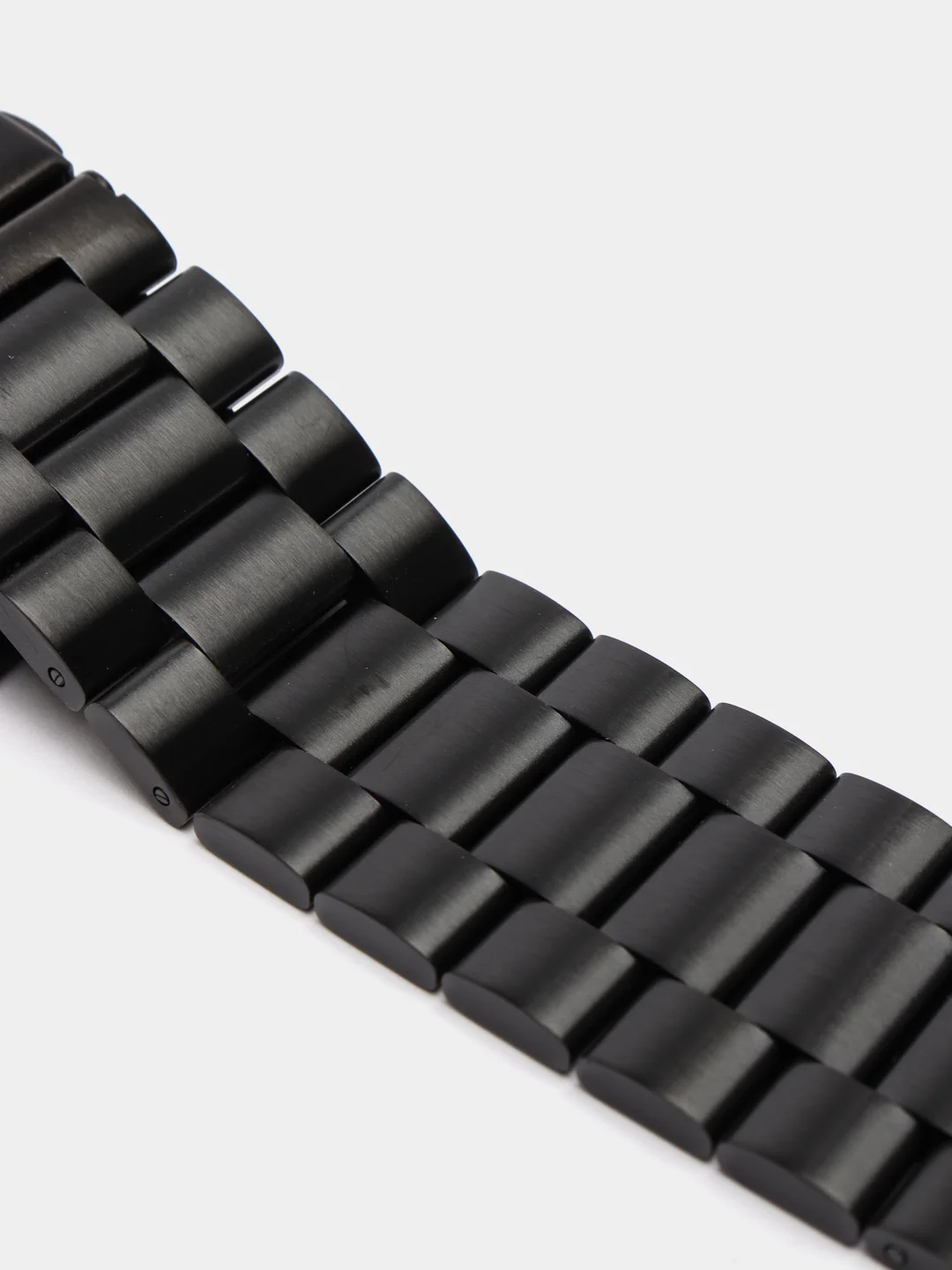 Черный ремешок для Apple Watch стальной браслет для 3, 4, 5, 6, 7, SE на 38 / 42 / 40 / 44
