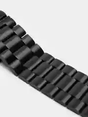 Черный ремешок для Apple Watch стальной браслет для 3, 4, 5, 6, 7, SE на 38 / 42 / 40 / 44