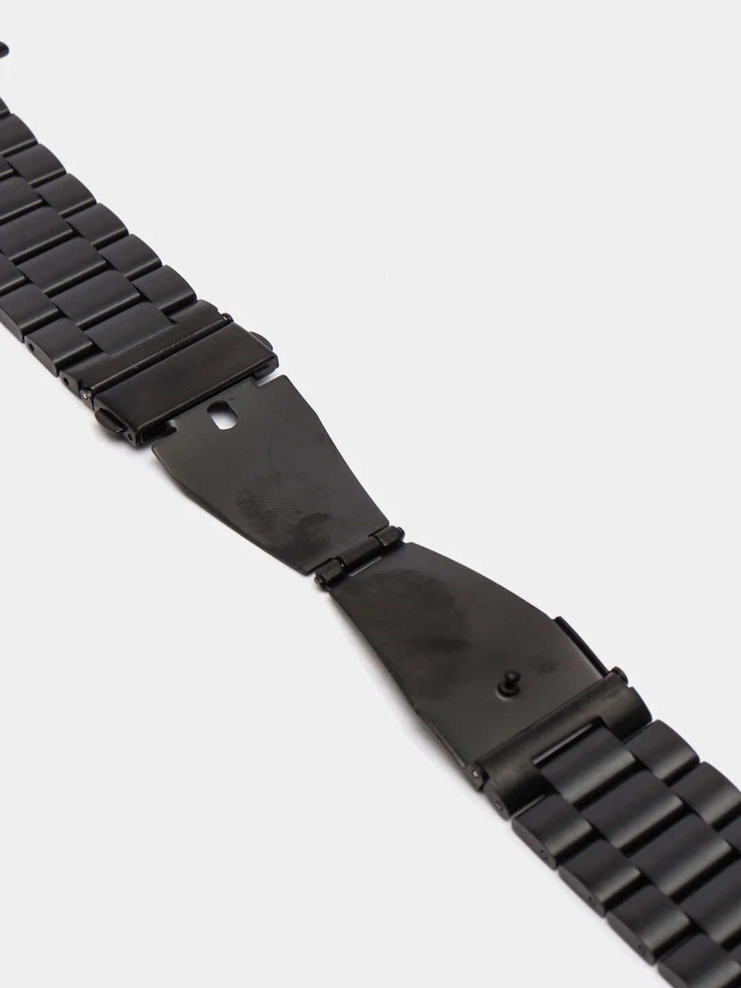 Черный ремешок для Apple Watch стальной браслет для 3, 4, 5, 6, 7, SE на 38 / 42 / 40 / 44