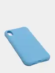 Голубой чехол силиконовый Slim для iPhone XR