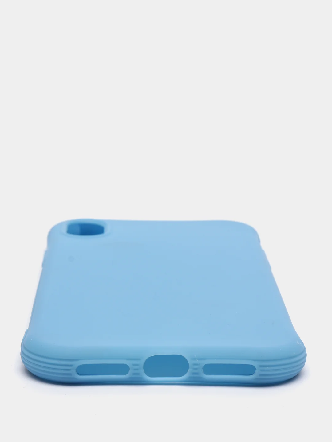 Голубой чехол силиконовый Slim для iPhone XR