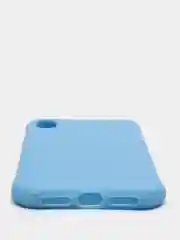 Голубой чехол силиконовый Slim для iPhone XR