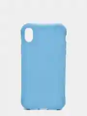 Голубой чехол силиконовый Slim для iPhone XR