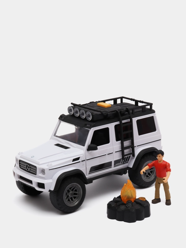 Набор Dickie Toys "Искатели приключений" MB AMG 500 4 x 4 PlayLife, 23 см, свет, звук