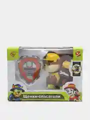Желтый фигурки щенков-спасателей в отдельных коробках, 9 см, 6 штук